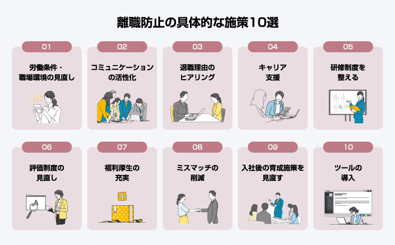 離職防止の具体的な施策10選