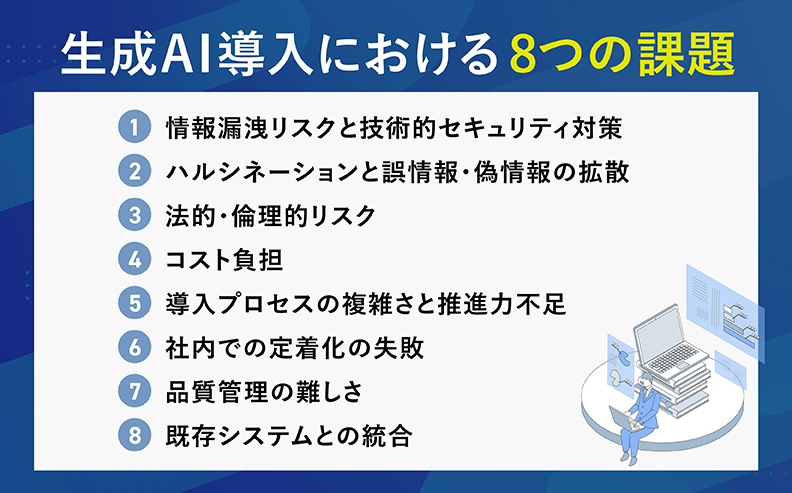 生成AI導入における8つの課題