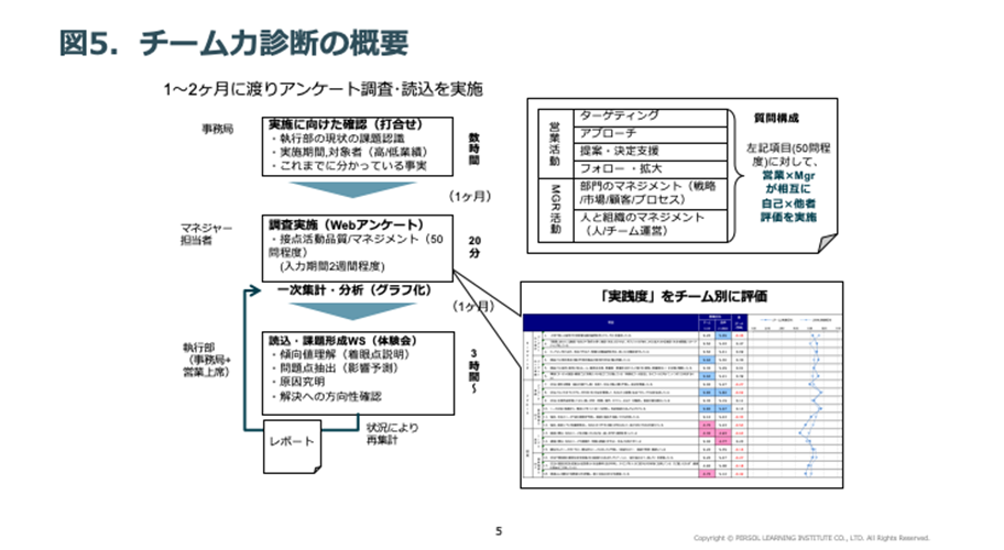 図5. チーム力診断の概要